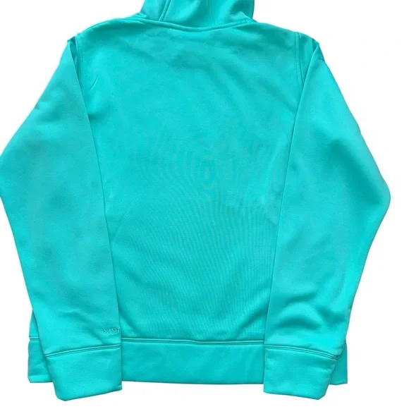 Under Armour Teal Hoodie LG Camo Lined Hood Sweatshirt Women’s Athleisure - Picture 2 of 7